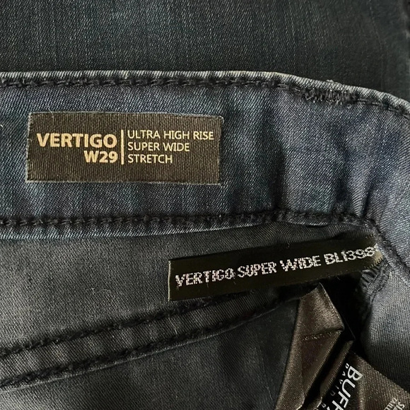 BUFFALO Vertigo Ultra High Rise Super Wide Stretch Denim Jeans, Size 29 - Picture 10 of 12